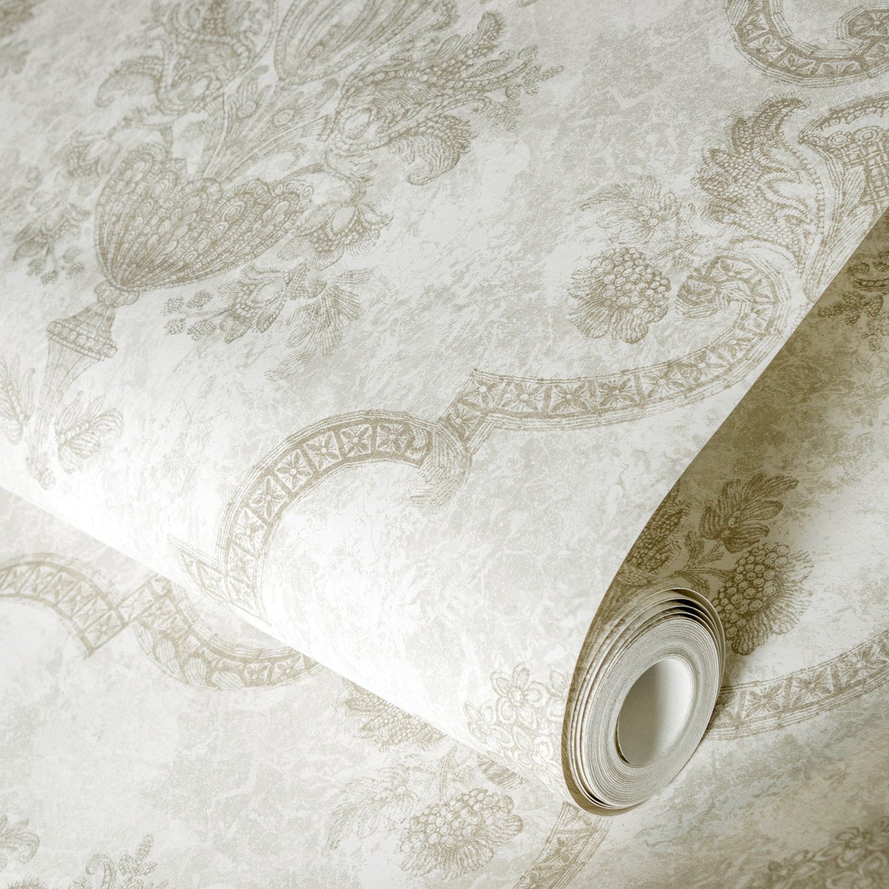 Porto Azulejo Wallpaper - Sand/ Beige - Hohenberger - 26856 - Premier Wallcovering
