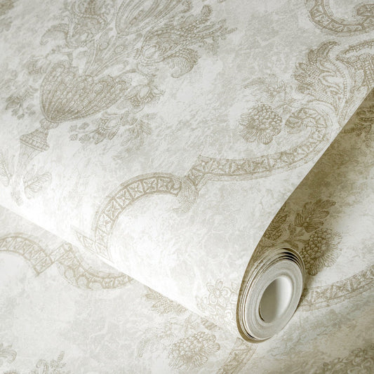 Porto Azulejo Wallpaper - Sand/ Beige - Hohenberger - 26856 - Premier Wallcovering