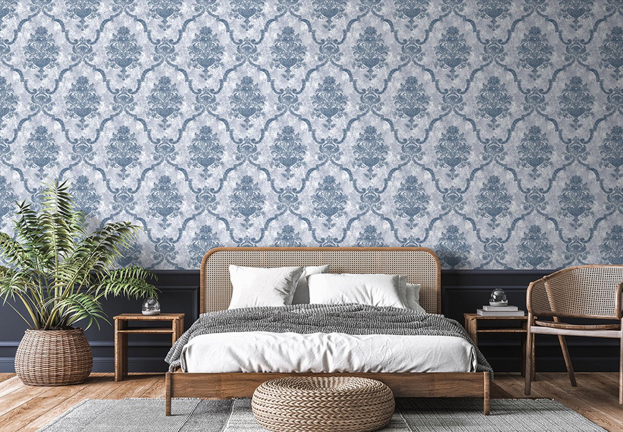 Porto Azulejo Wallpaper - Delft Blue - Hohenberger - 26855 - Premier Wallcovering