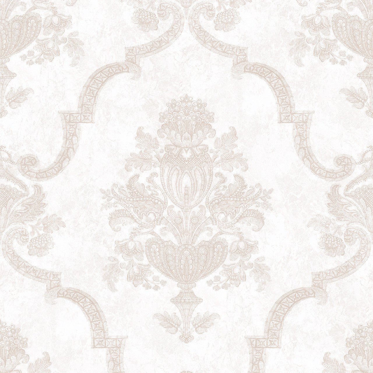 Porto Azulejo Wallpaper - Rose - Hohenberger - 26857 - Premier Wallcovering