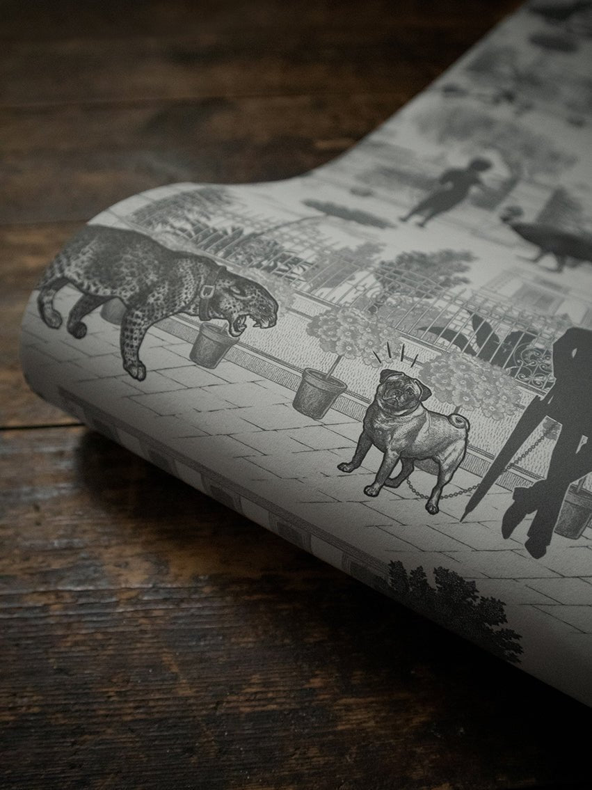 Portobello Parade Wallpaper - Big Smoke - Divine Savages - DVS079-PORT-SMOK-WR - Premier Wallcovering