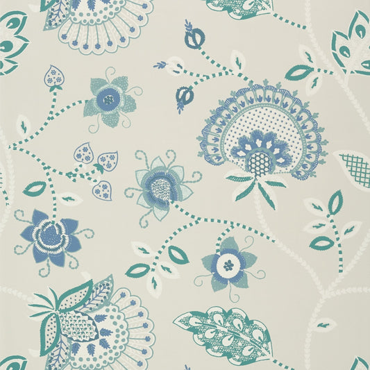 Portofino Wallpaper - Blue & Aqua - Thibaut - T24301 - Premier Wallcovering