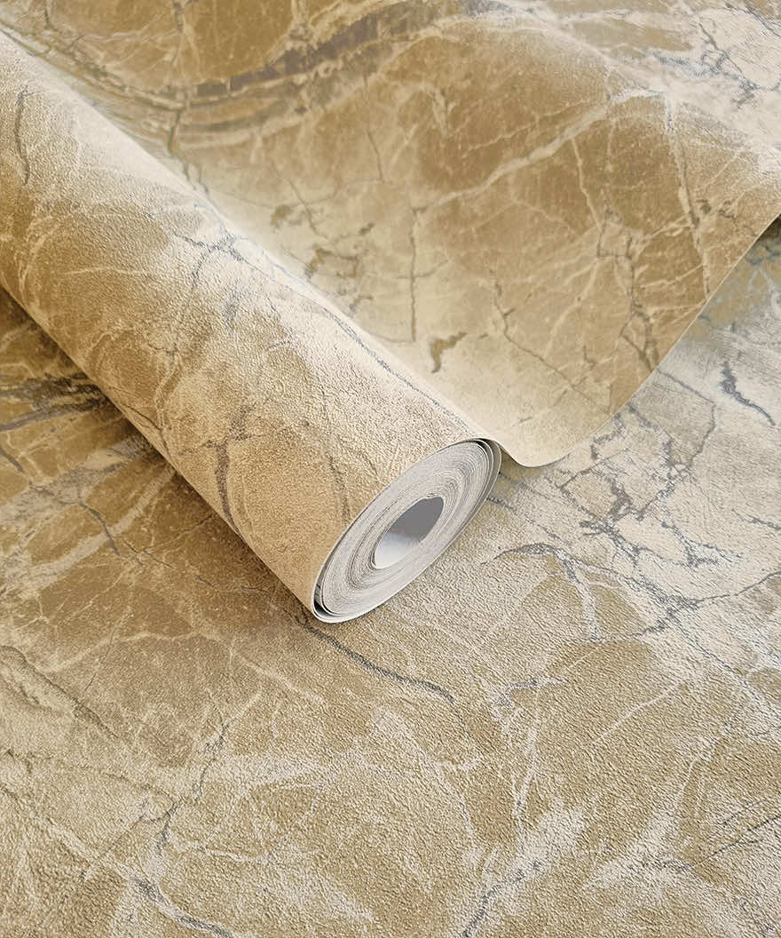 Portoro Marble Wallpaper - Beige - Holden Décor - 36281 - Premier Wallcovering