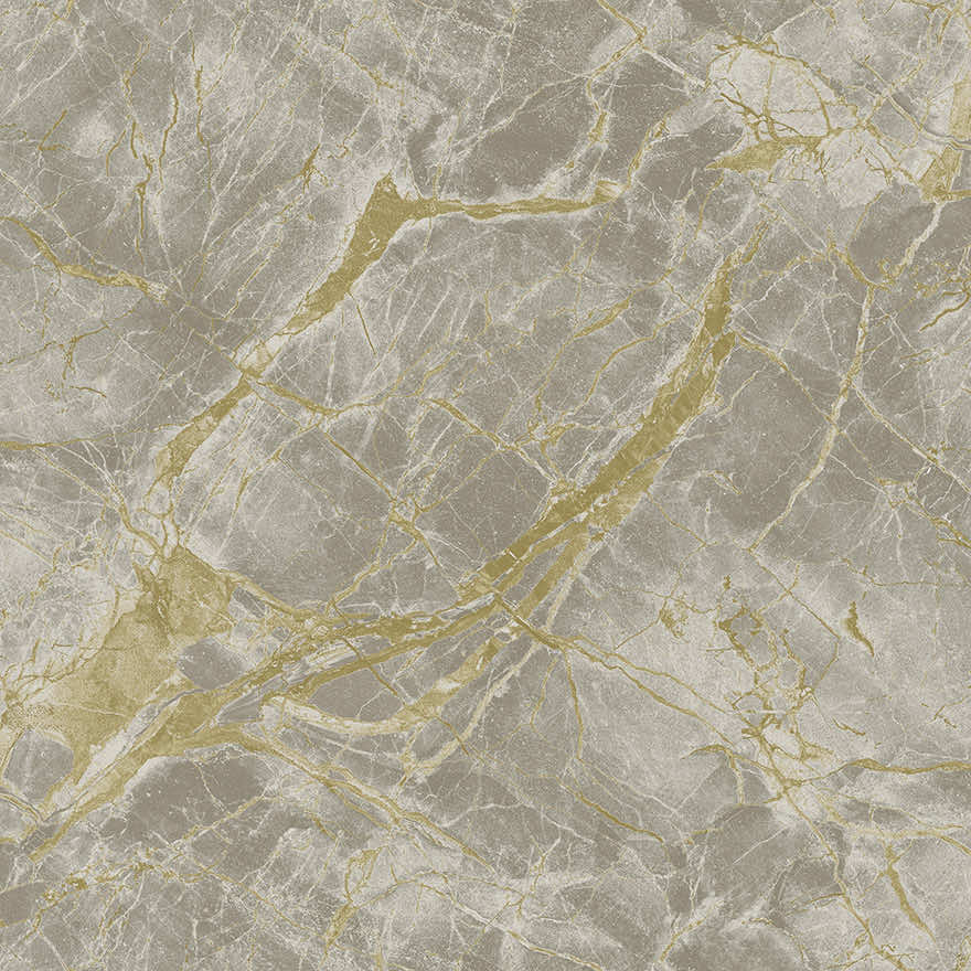 Portoro Marble Wallpaper - Grey / Gold - Holden Décor - 36283 - Premier Wallcovering