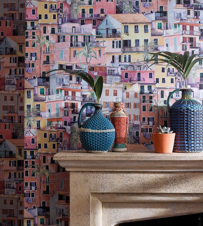 Portovenere Wallpaper - Multi-coloured - Osborne & Little - W7213-01 - Premier Wallcovering