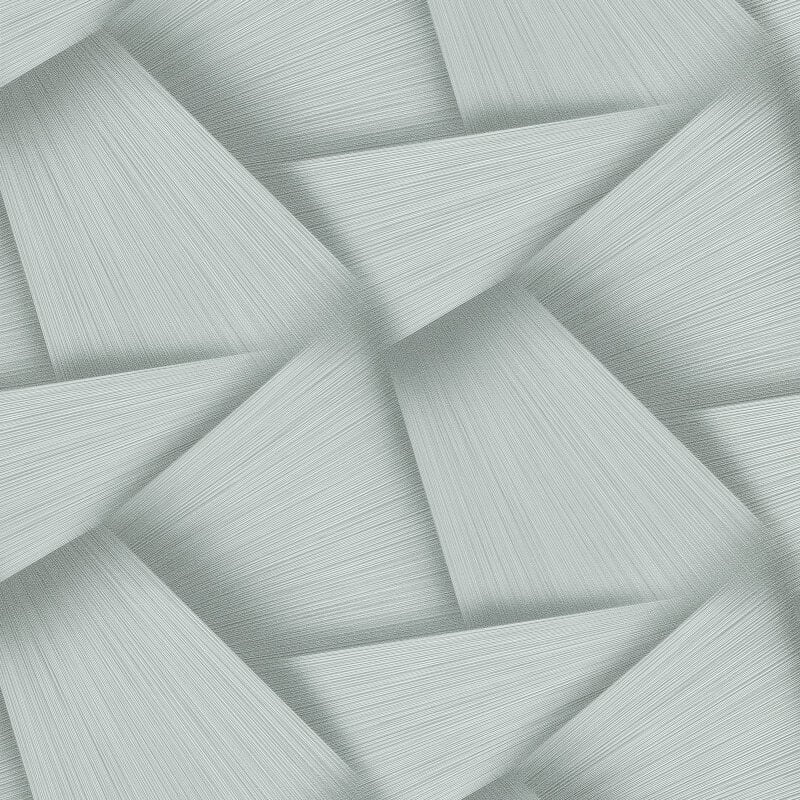 Pose 3D Effect Geo Metallic Wallpaper - Olive - Erismann - 10401 - 24 - Premier Wallcovering