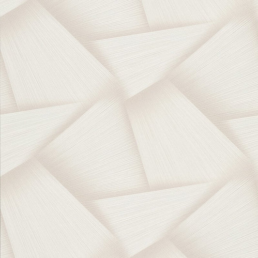 Pose 3D Effect Geo Metallic Wallpaper - Cream - Erismann - 10401 - 14 - Premier Wallcovering