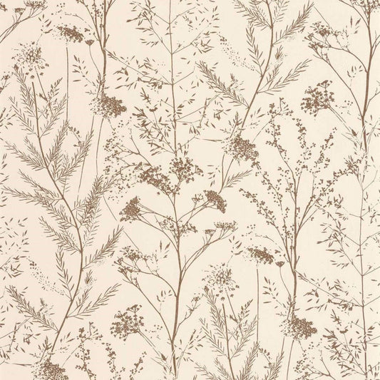 Prairie Sentier Des Dunes Wallpaper - Terre De Sienne - Casadeco - 200952844 - Premier Wallcovering
