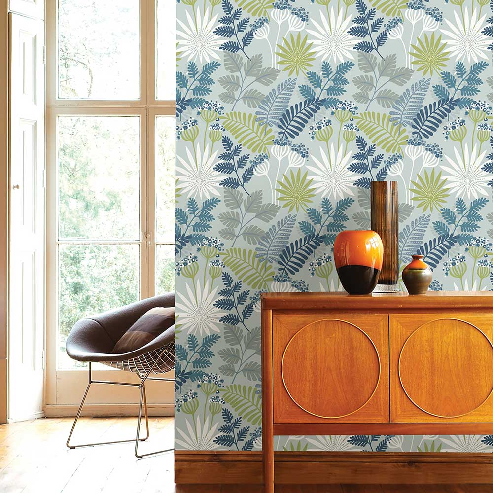 Praslin Wallpaper - Sky - A Street Prints - FD26450 - Premier Wallcovering