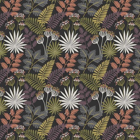 Praslin Wallpaper - Black - A Street Prints - FD26447 - Premier Wallcovering