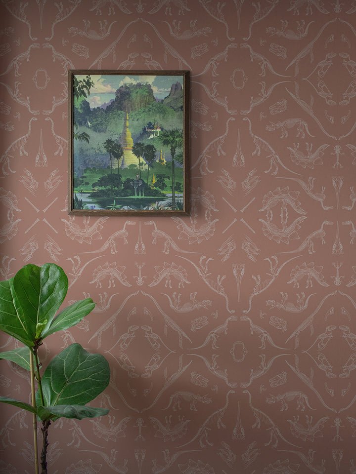 Prehistoria Wallpaper - Terracotta - Divine Savages - DVS104-PRE-TER-WR - Premier Wallcovering