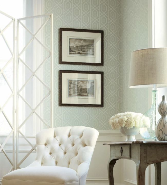 Prescott Wallpaper - Metallic on Putty - Thibaut - T1871 - Premier Wallcovering