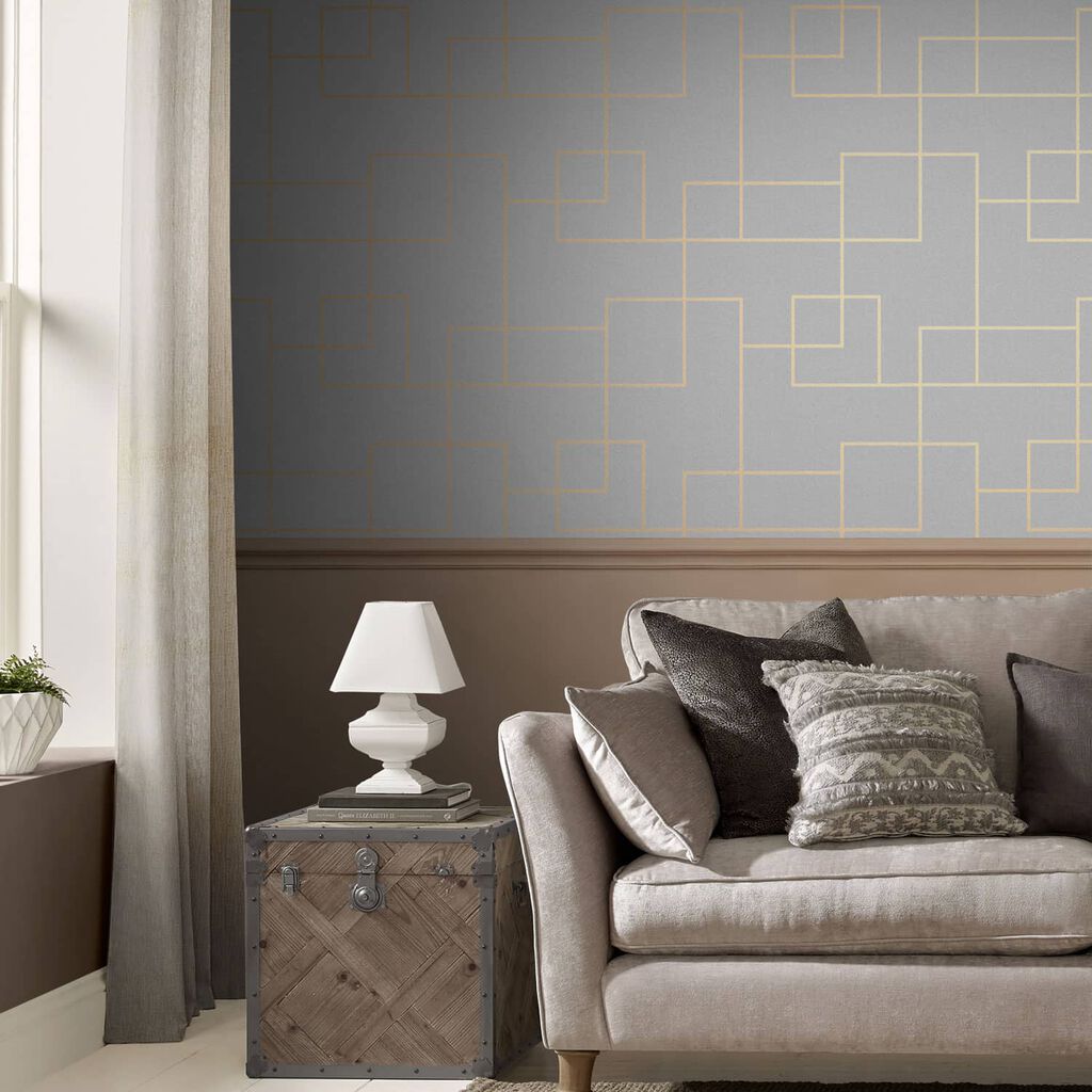 Primo Wallpaper - Grey - Graham & Brown - 119693 - Premier Wallcovering