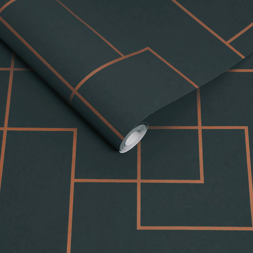 Primo Wallpaper - Teal - Graham & Brown - 119690 - Premier Wallcovering