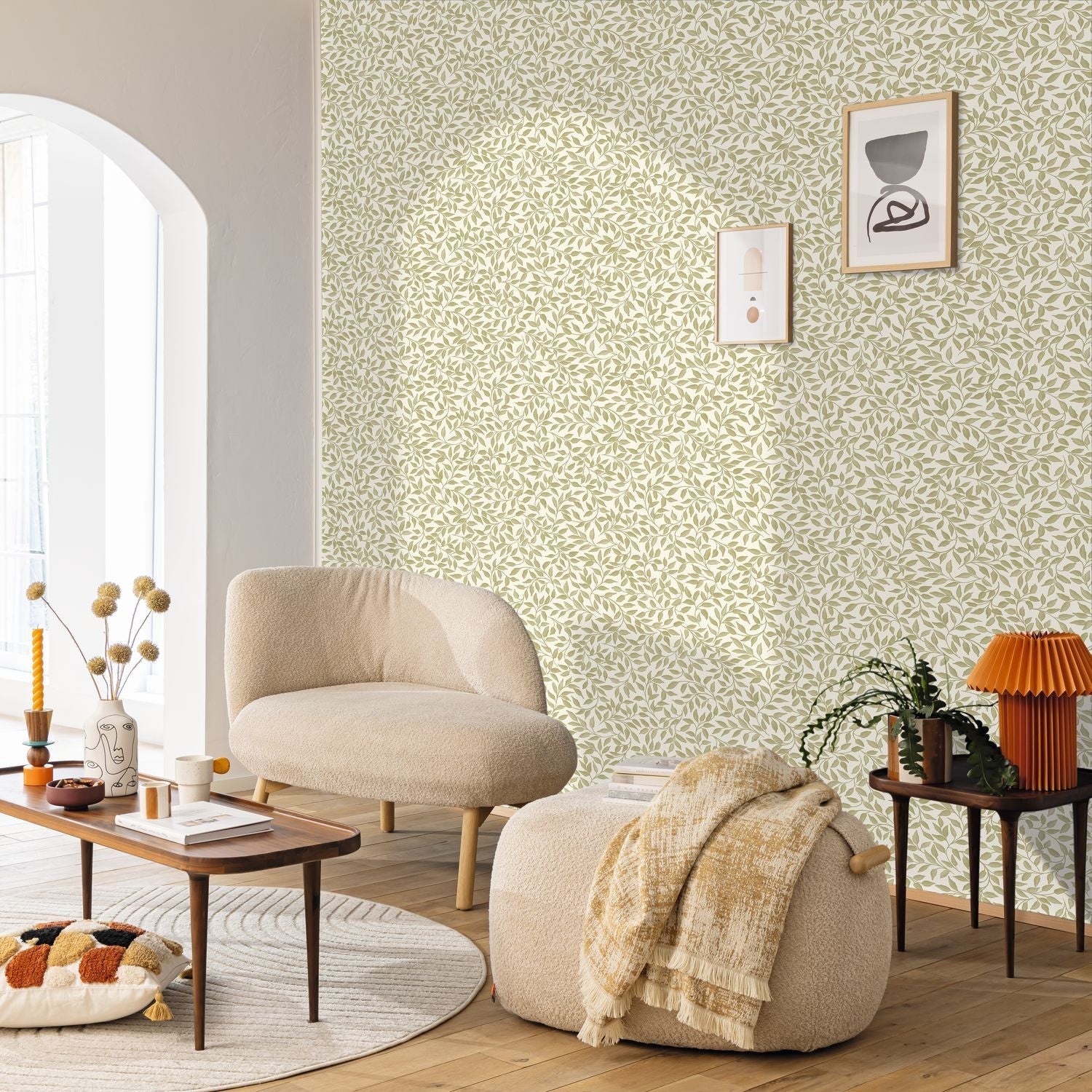 Printemps Wallpaper - Kaki - Caselio - 106117107 - Premier Wallcovering