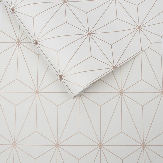Prism Wallpaper - Rose Gold - Graham & Brown - 104737 - Premier Wallcovering
