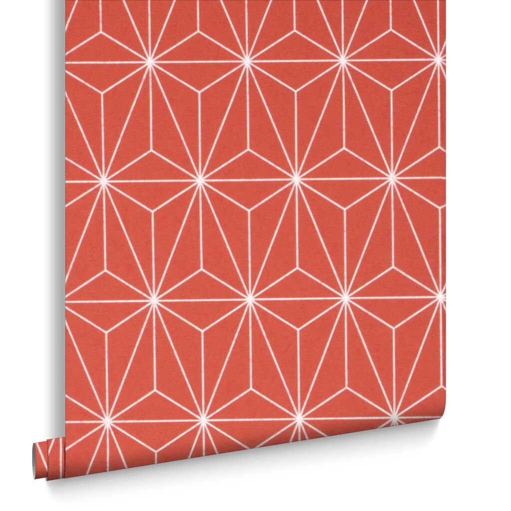 Prism Wallpaper - Coral - Graham & Brown - 104739 - Premier Wallcovering