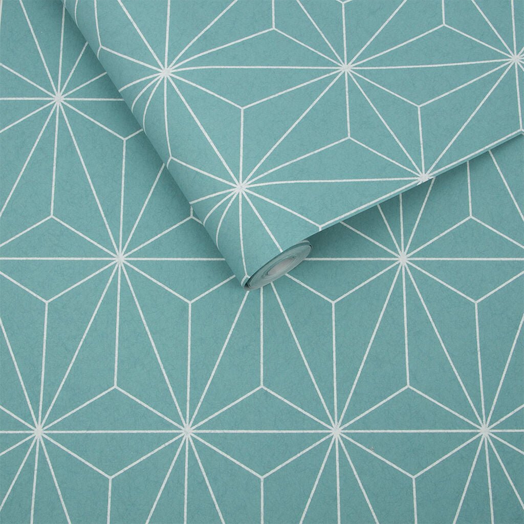 Prism Wallpaper - Mint - Graham & Brown - 104738 - Premier Wallcovering