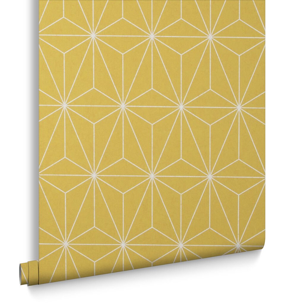 Prism Wallpaper - Yellow - Graham & Brown - 104741 - Premier Wallcovering