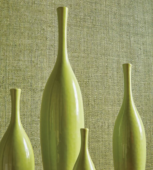 Provincial Weave Wallpaper - Spring Green - Thibaut - T72798 - Premier Wallcovering