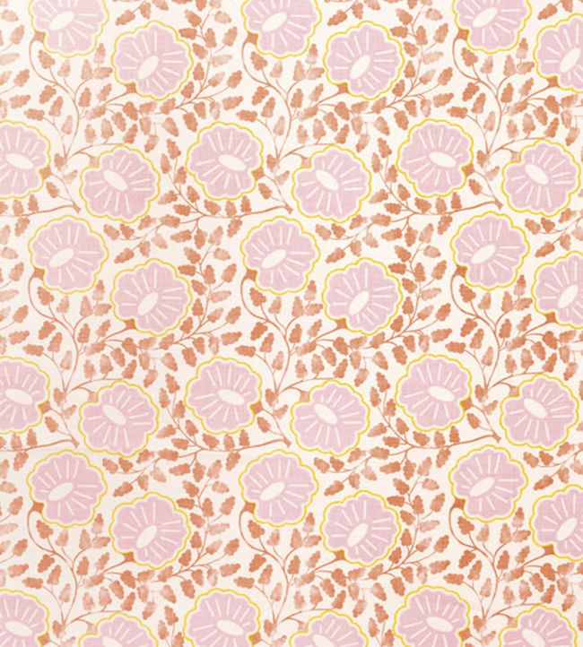 Punch Paisley Fabric - Peach - Christopher Farr Cloth - CF157 - 07 - Premier Wallcovering