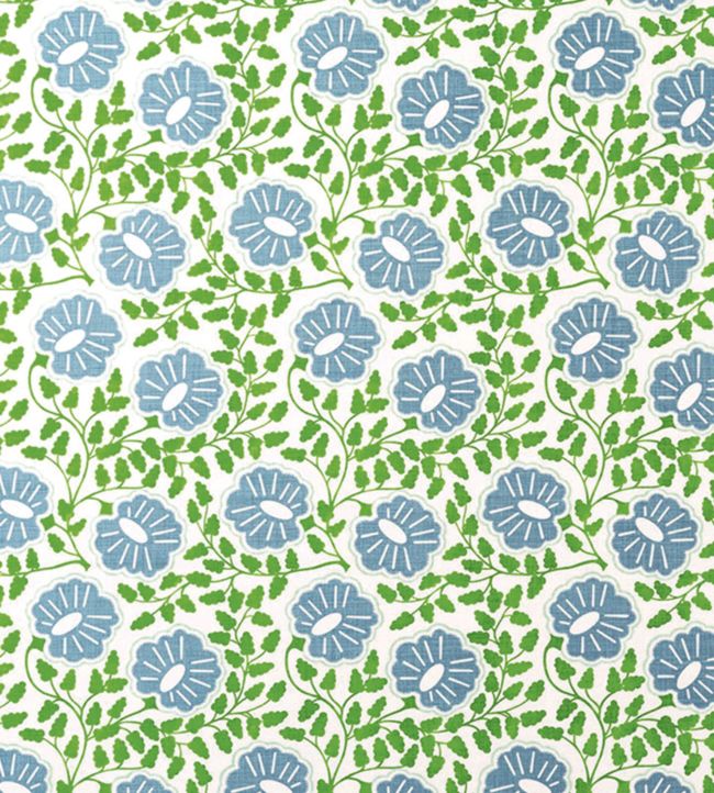 Punch Paisley Fabric - Green - Christopher Farr Cloth - CF157 - 03 - Premier Wallcovering