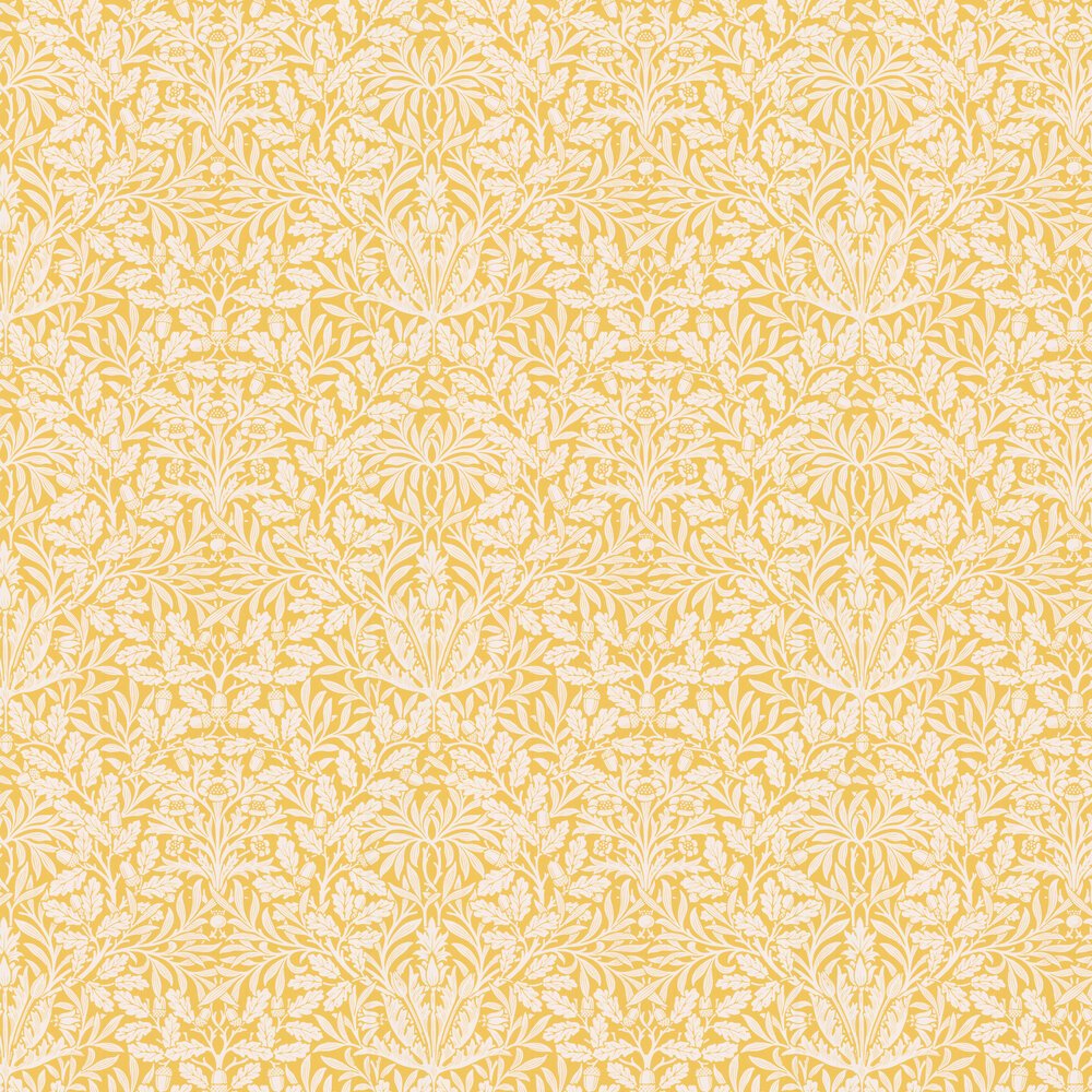 Pure Acorn Wallpaper - Lemon - 217404 - Morris Wallpaper WD - Premier Wallcovering