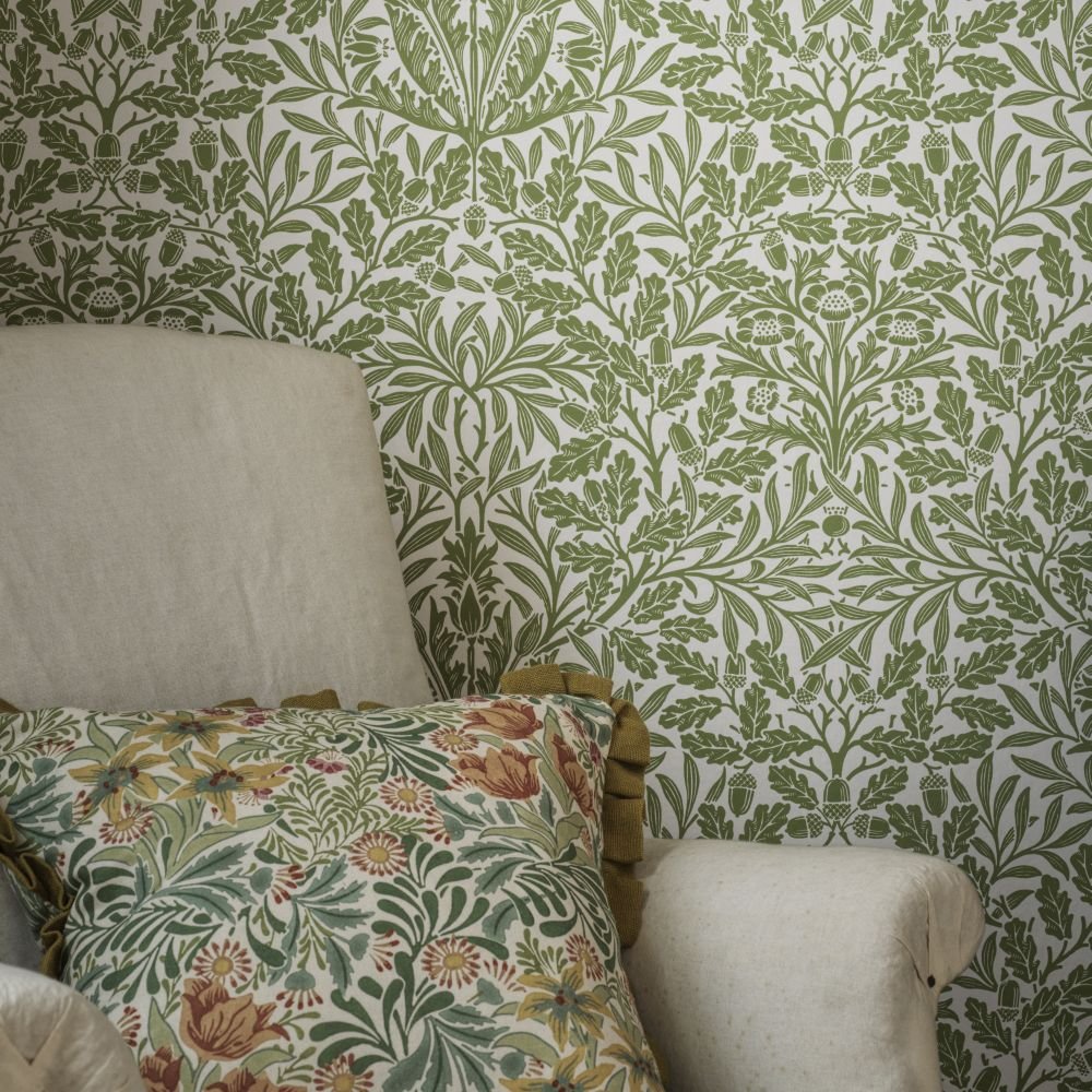 Pure Acorn Wallpaper - Fennel - 217402 - Morris Wallpaper WD - Premier Wallcovering
