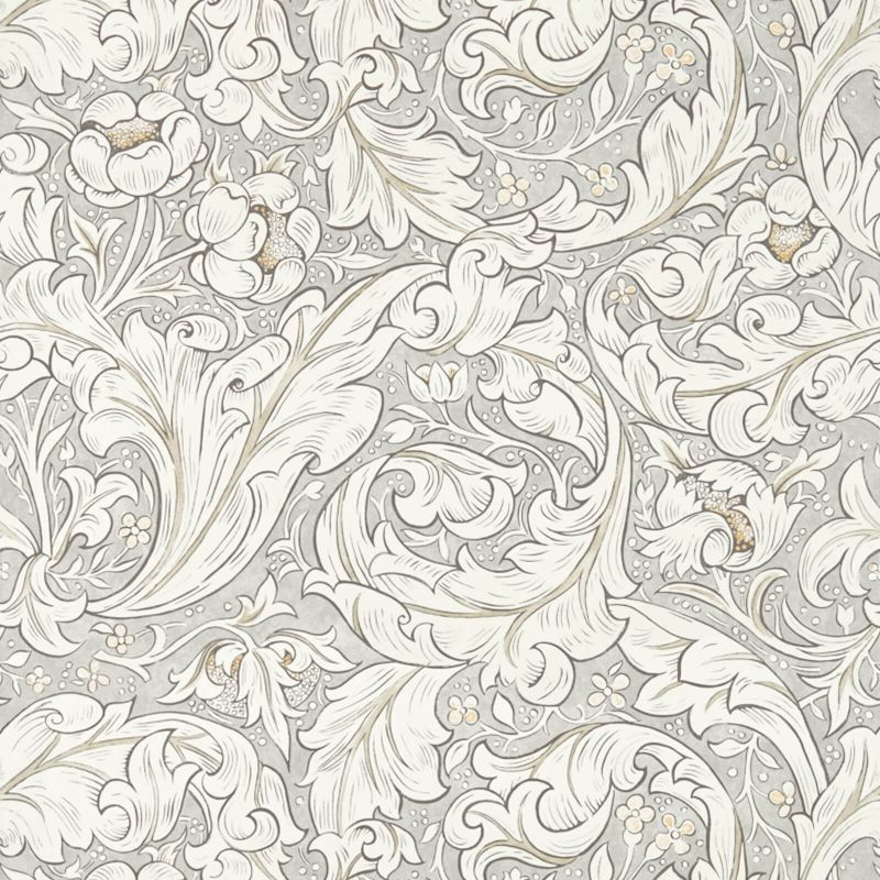 Pure Bachelors Button Wallpaper - Stone/Linen - 216050 - Morris & Co - Premier Wallcovering