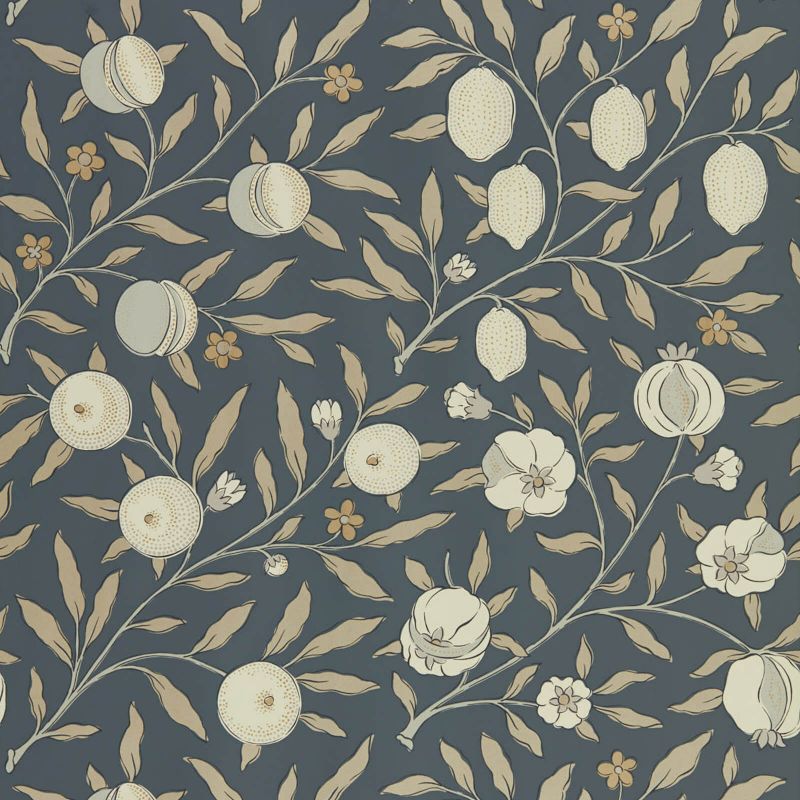 Pure Fruit Wallpaper - Black Ink - 216543 - Morris & Co - Premier Wallcovering