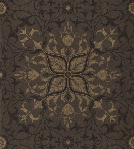 Pure Net Ceiling Wallpaper - Charcoal/Gold - 216036 - Morris & Co - Premier Wallcovering