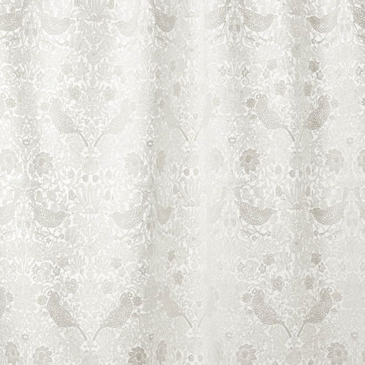 Pure Strawberry Thief Embroidery Fabric - Flax - Morris & Co - 236071 - Premier Wallcovering