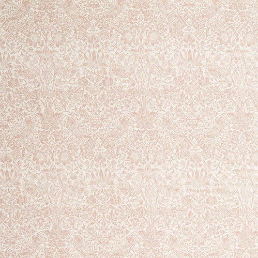 Pure Strawberry Thief Sheer Wide Width Fabric - Linen - Morris & Co - 227298 - Premier Wallcovering
