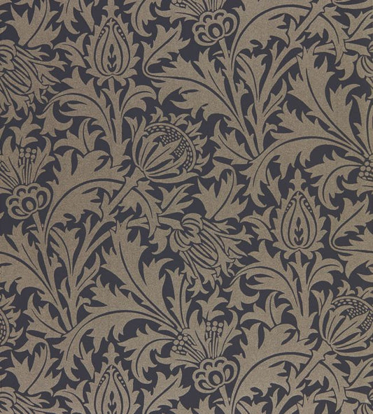 Pure Thistle Wallpaper - Black Ink - 216549 - Morris & Co - Premier Wallcovering