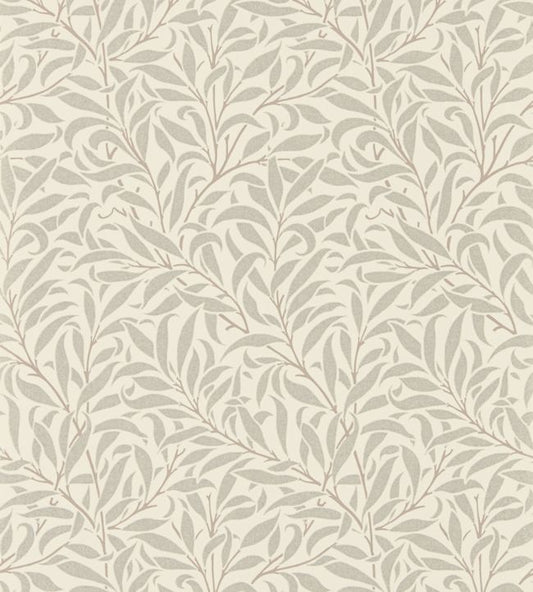 Pure Willow Bough Wallpaper - Ecru/Silver - 216023 - Morris & Co - Premier Wallcovering