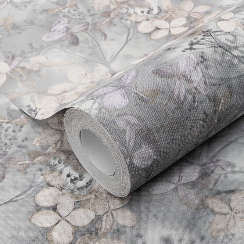 Purity Elderberry Blossoms Wallpaper - Light Grey - Erismann - 10415 - 31 - Premier Wallcovering