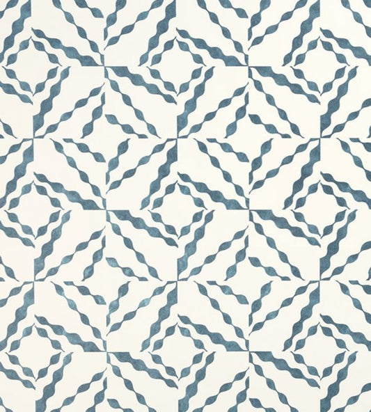 Puzzle Wallpaper - Cobalt - Christopher Farr Cloth - CFW130 - 01 - Premier Wallcovering