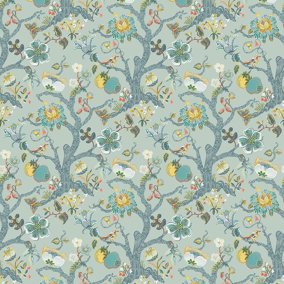 Puzzlewood Wallpaper - Duck Egg - Osborne & Little - W7818-03 - Premier Wallcovering