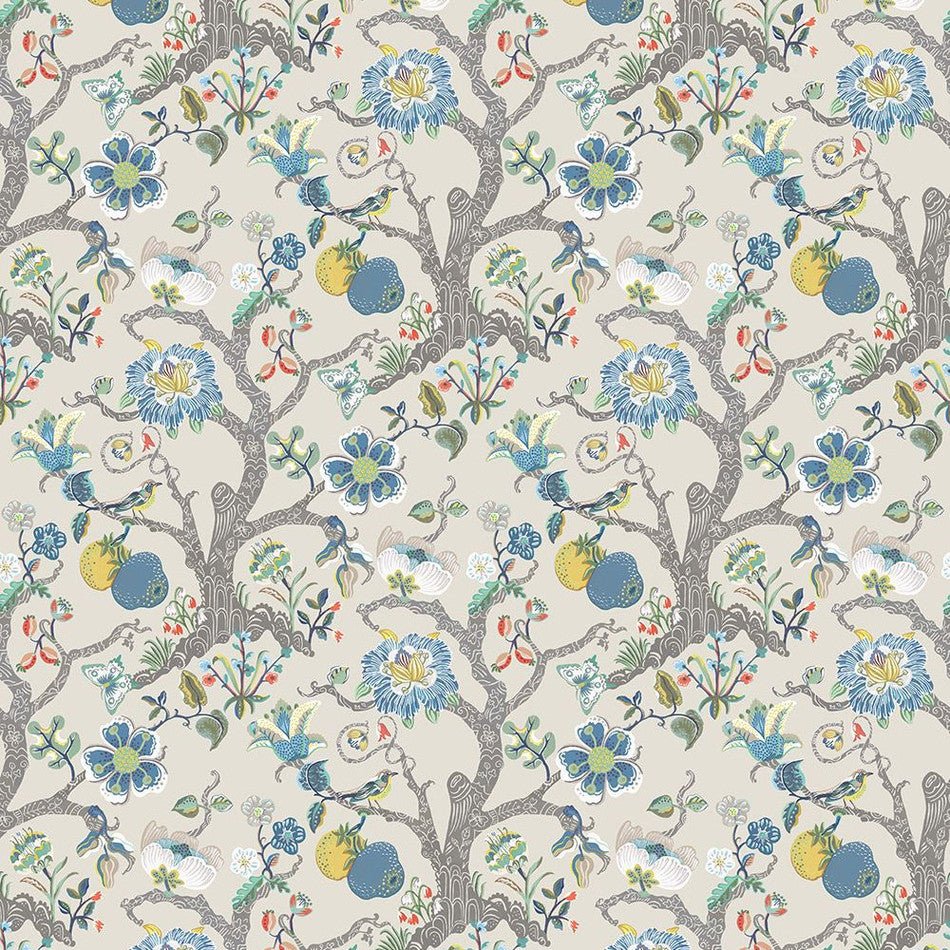 Puzzlewood Wallpaper - Indigo - Osborne & Little - W7818-04 - Premier Wallcovering