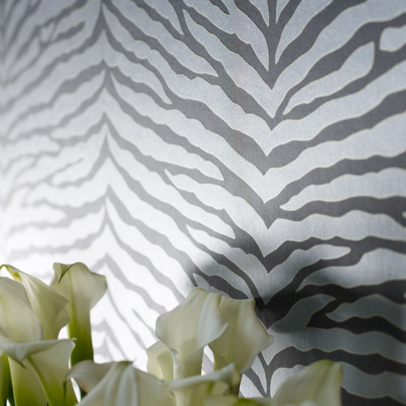Quagga Wallpaper - Linen/White - Osborne & Little - W6304-03 - Premier Wallcovering