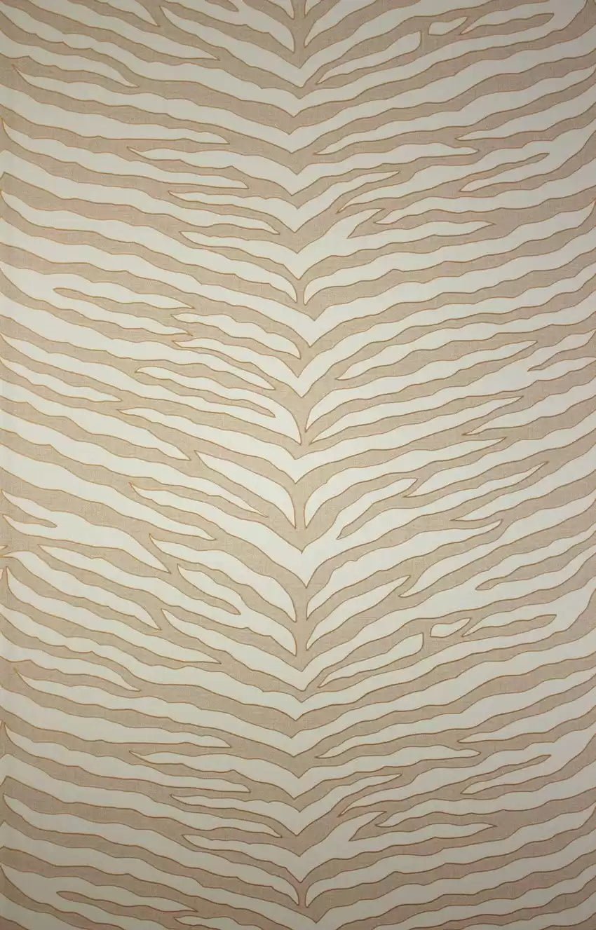 Quagga Wallpaper - Linen/White - Osborne & Little - W6304-03 - Premier Wallcovering