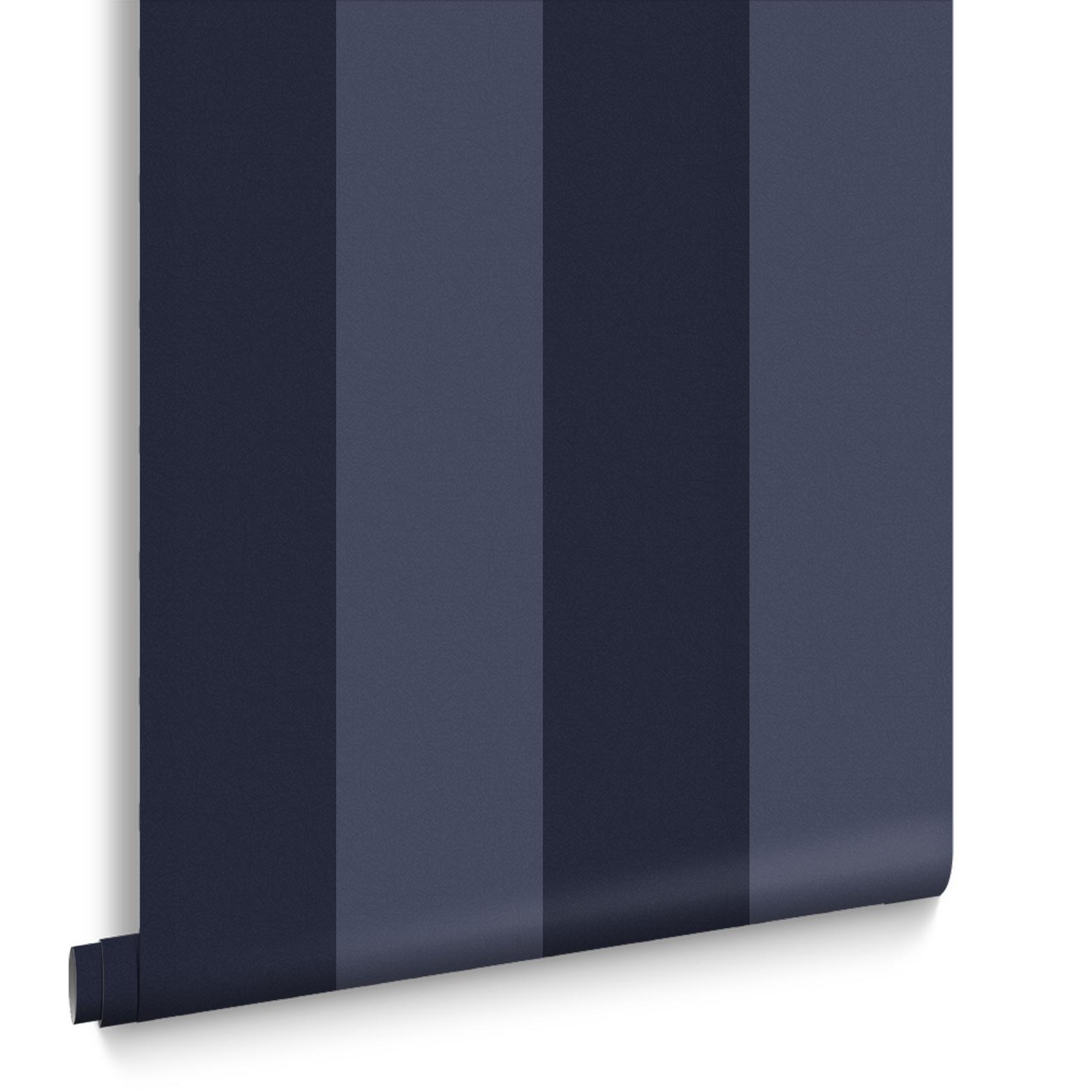 Quartet Stripe Wallpaper - Midnight - Graham & Brown - 131445 - Premier Wallcovering