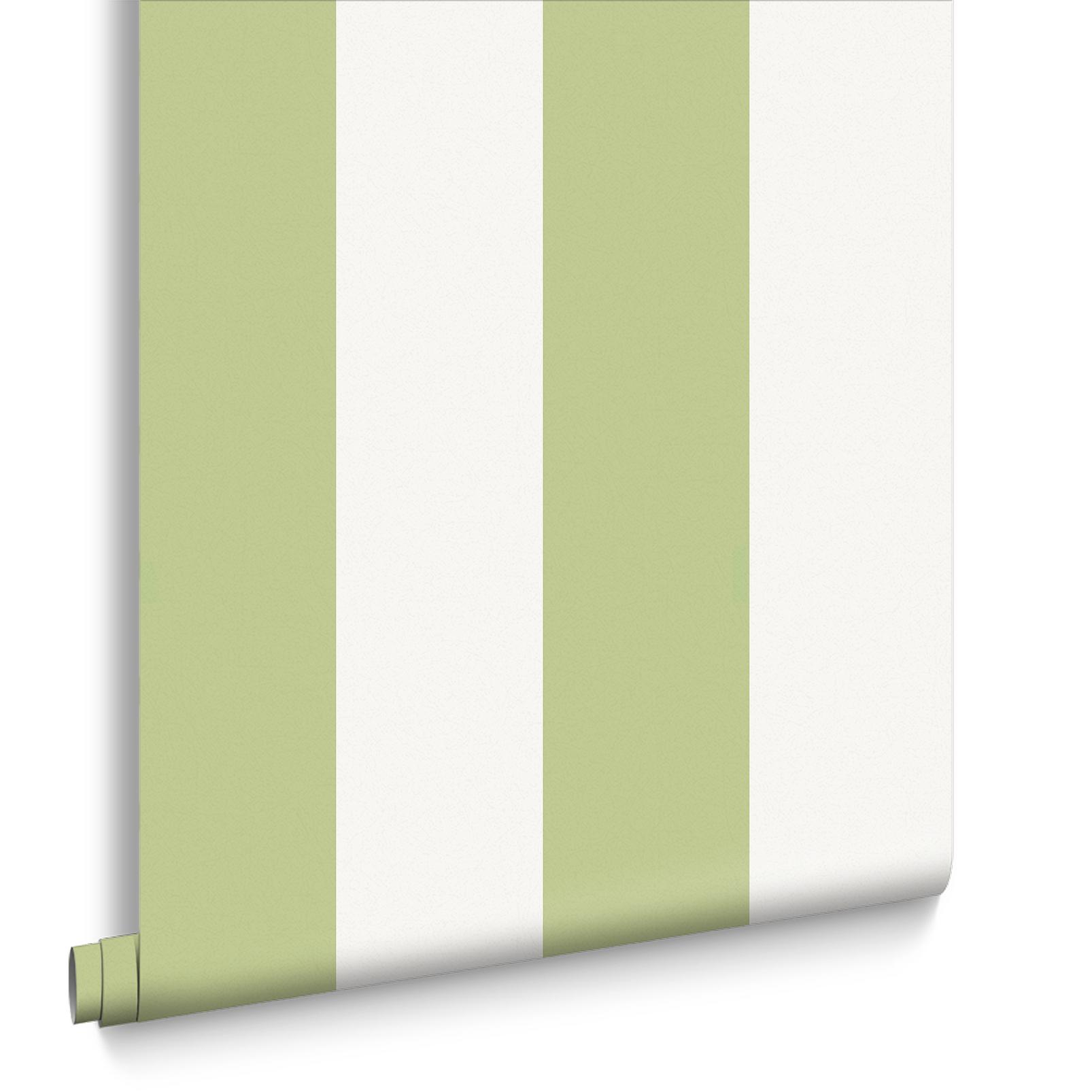 Quartet Stripe Wallpaper - Green - Graham & Brown - 131443 - Premier Wallcovering