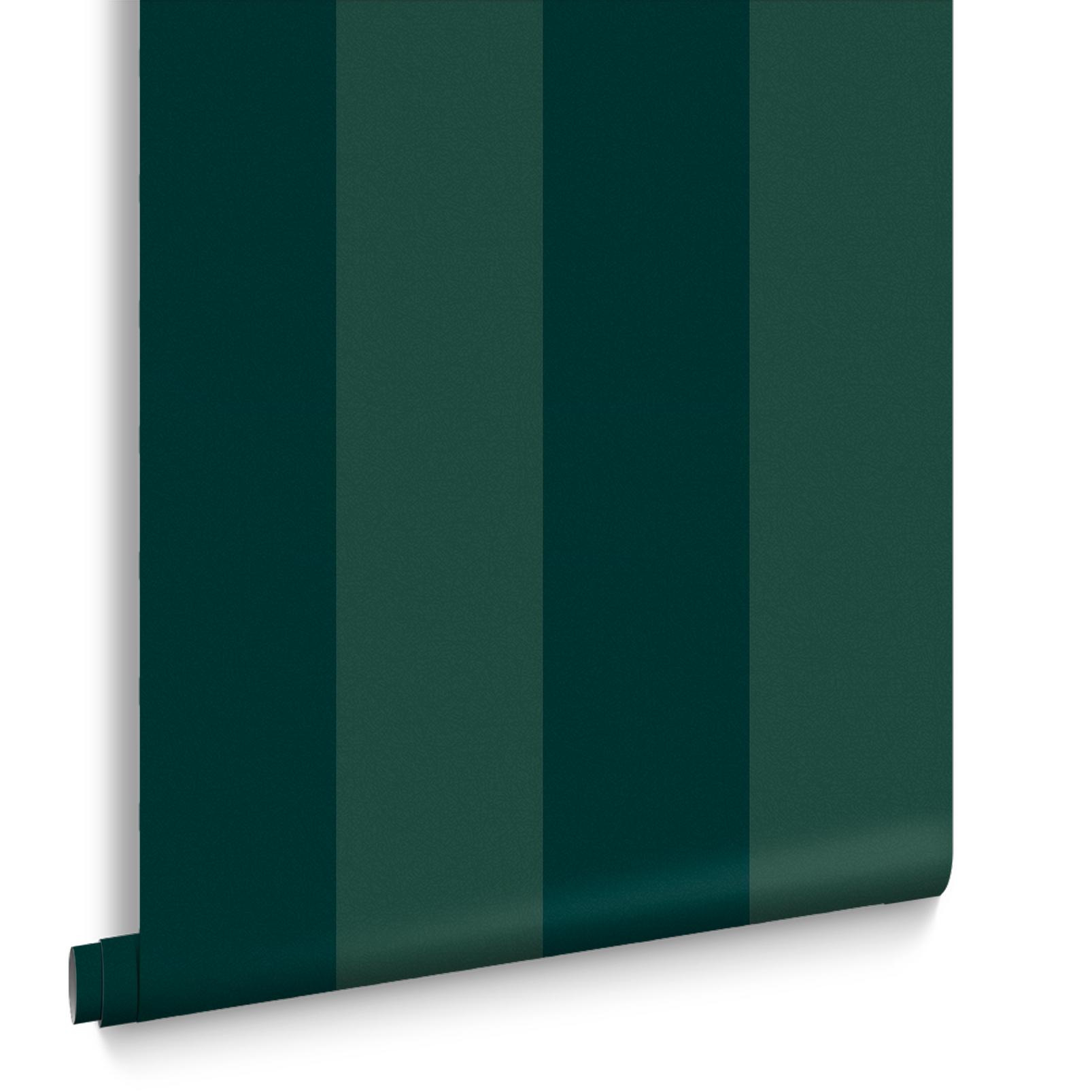 Quartet Stripe Wallpaper - Emerald - Graham & Brown - 131444 - Premier Wallcovering