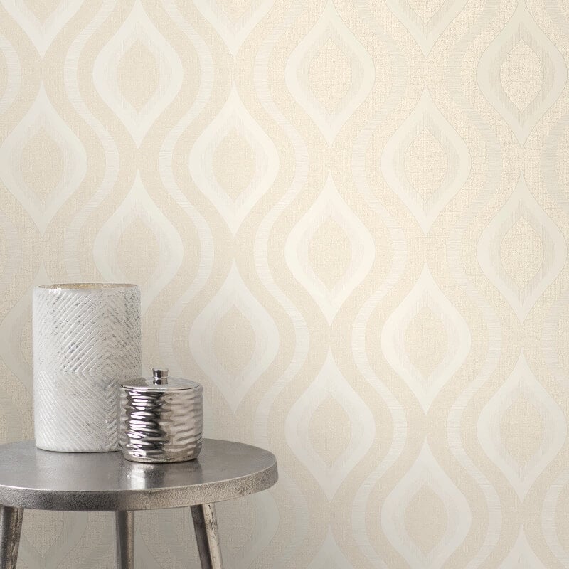 Quartz Geo Glitter Wallpaper - Gold - Fine Décor - FD41973 - Premier Wallcovering