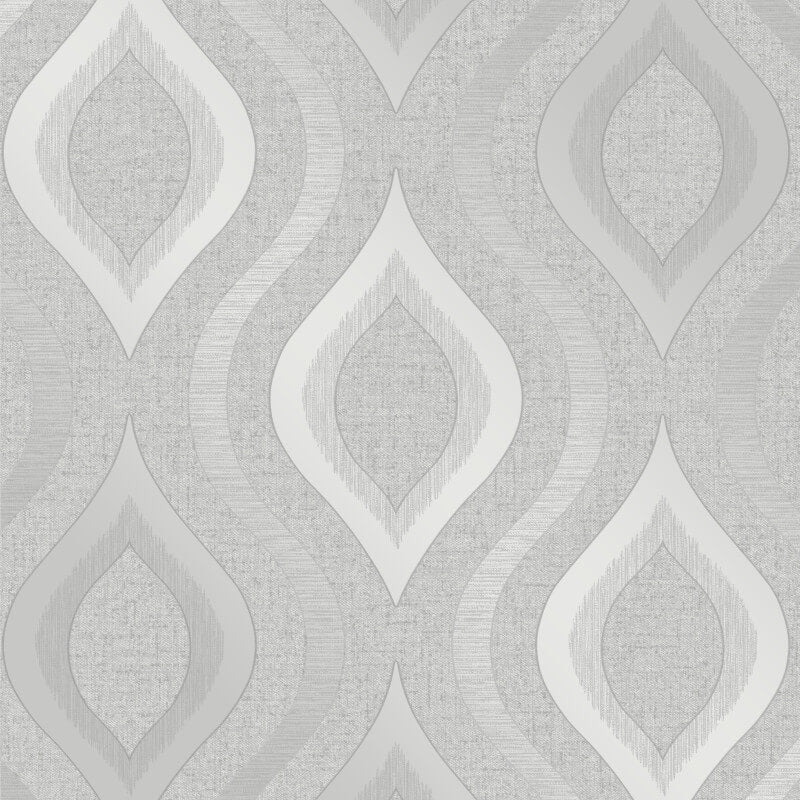 Quartz Geo Glitter Wallpaper - Silver - Fine Décor - FD41968 - Premier Wallcovering