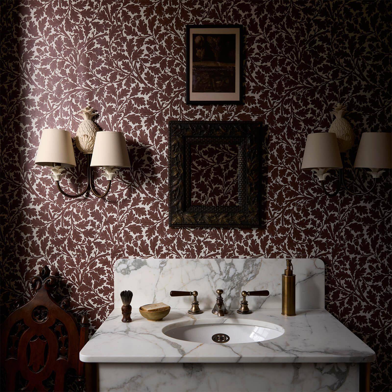 Quercus Wallpaper - Carnelian - House of Hackney - 1-WA-QUE-DI-CRN-XXX - Premier Wallcovering