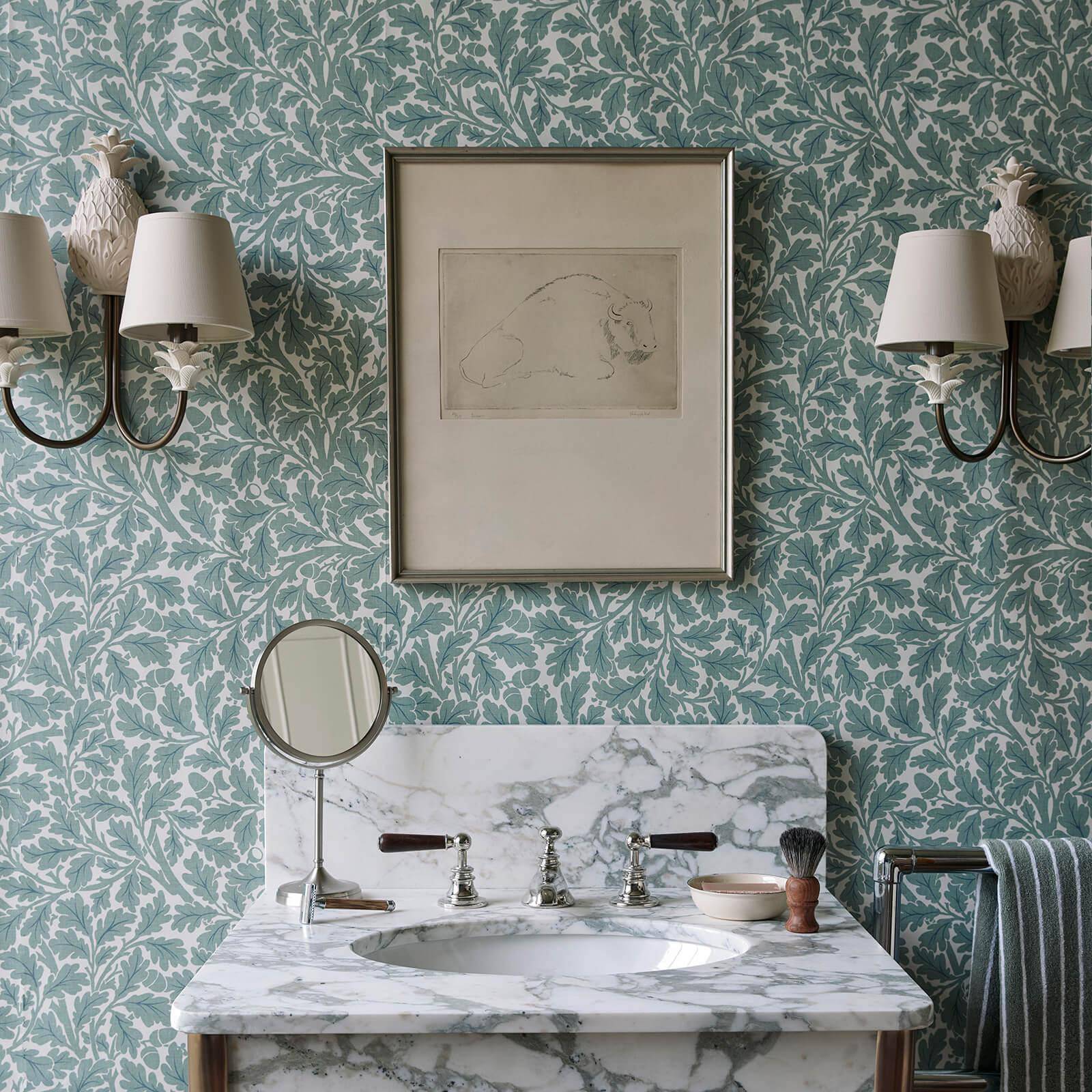 Quercus Wallpaper - Moonstone - House of Hackney - 1-WA-QUE-DI-MOO-XXX - Premier Wallcovering