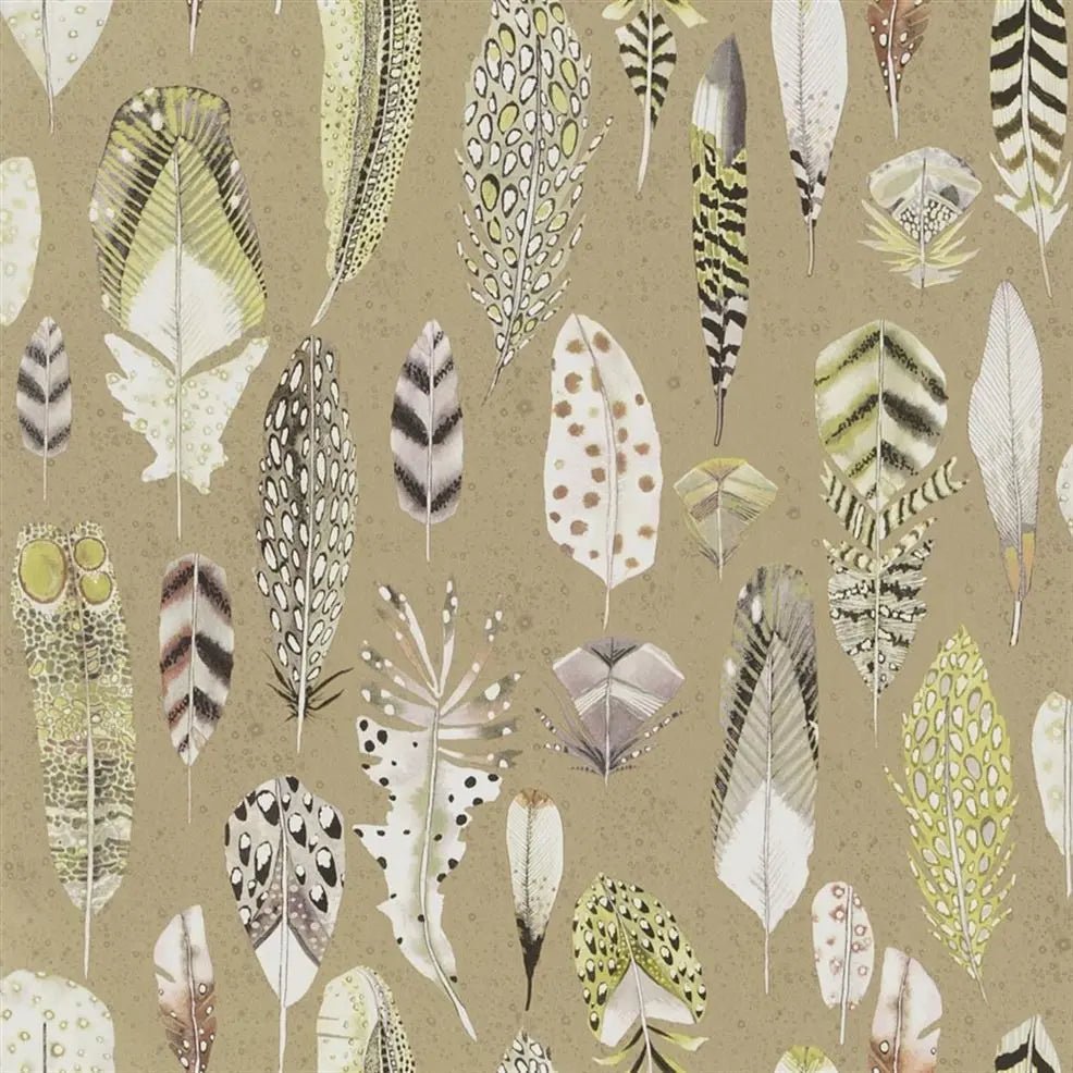 Quill Wallpaper - Gold - Designers Guild - PDG1030/02 - Premier Wallcovering