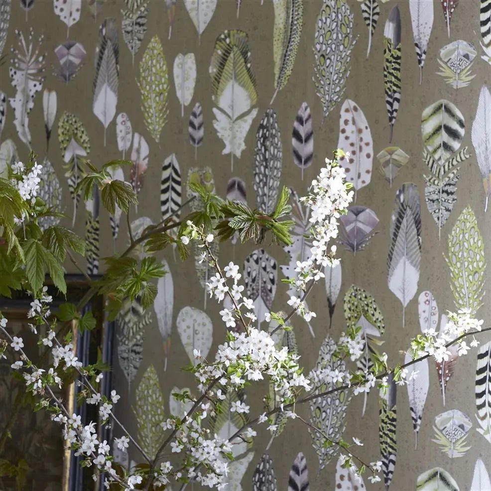 Quill Wallpaper - Gold - Designers Guild - PDG1030/02 - Premier Wallcovering